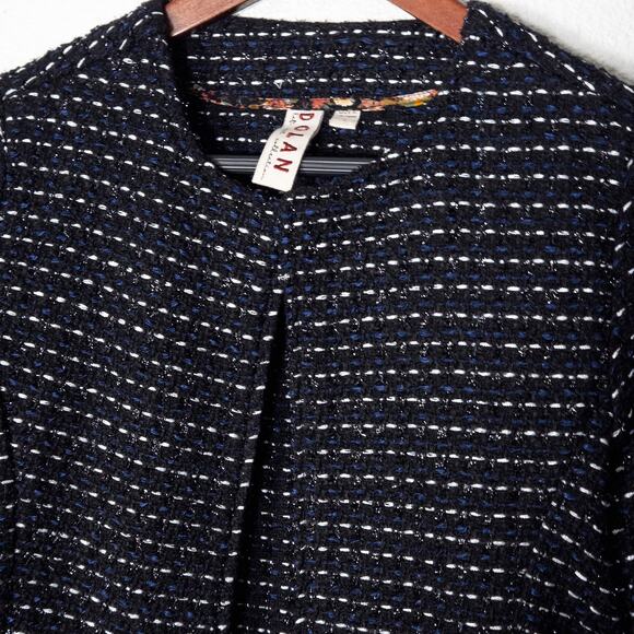 Dolan Women’s Tweed Jacket Old Money Office Siren Quiet Luxury Tailored Fit S - Picture 3 of 11